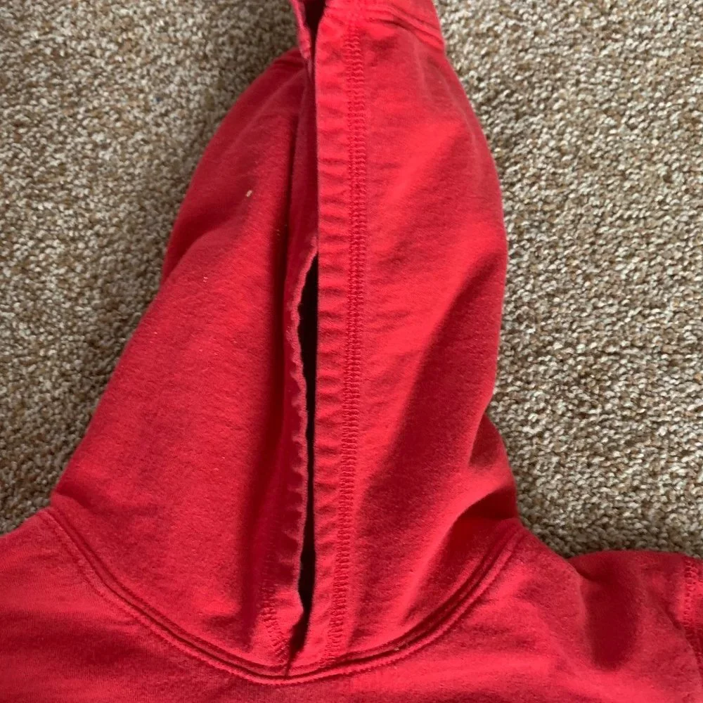 Gymboree red lg sleeve hooded sweat shirt